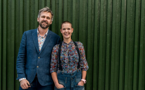 Johannes Wätterbäck och Sara Bäckmo