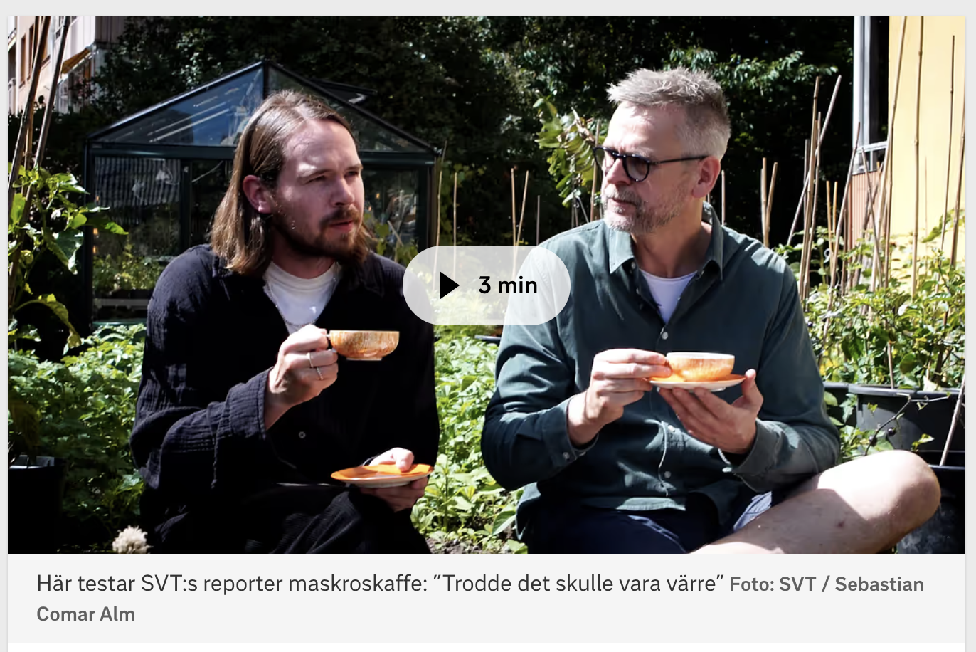 Farbror Gröns maskroskaffe på SVT Nyheter