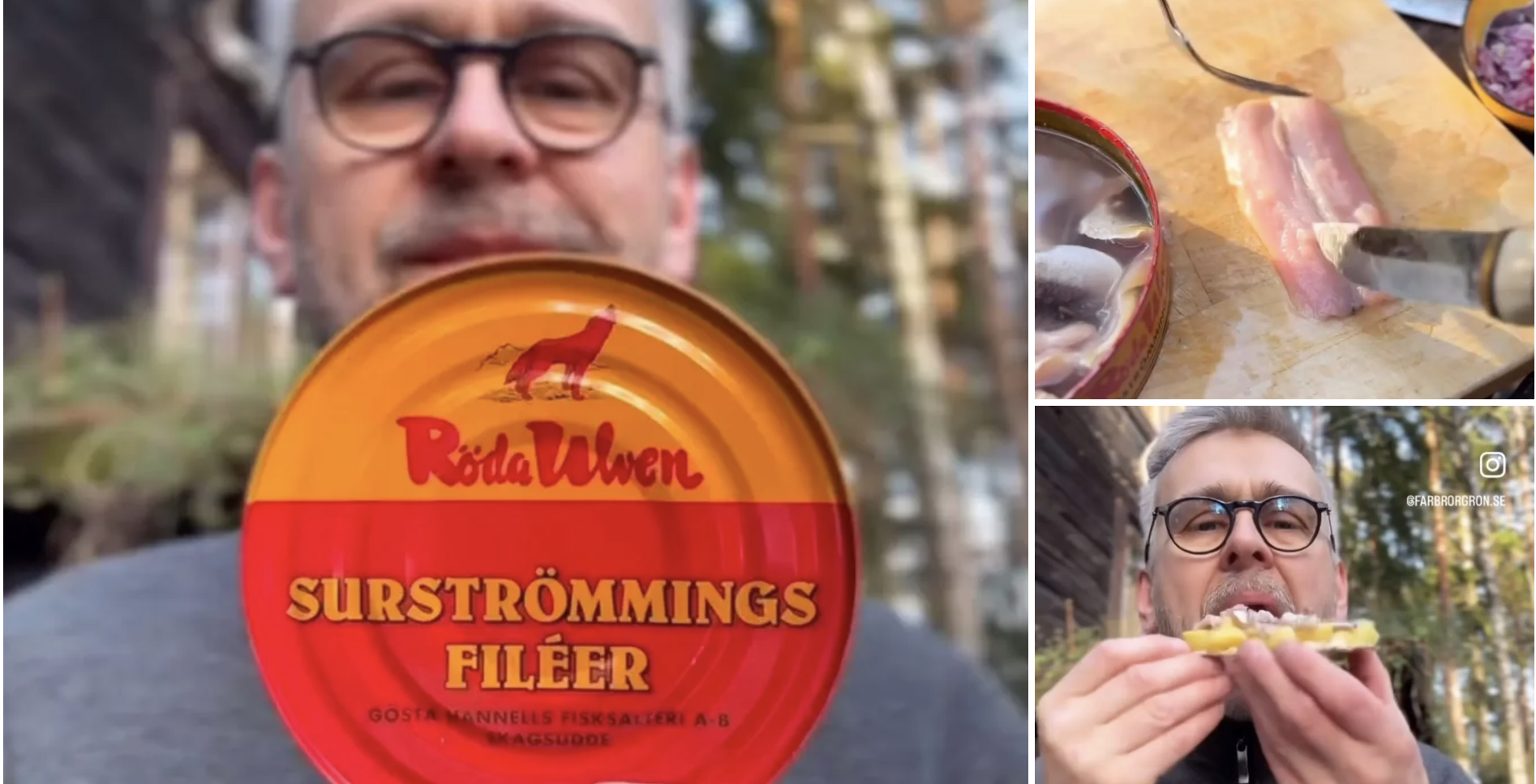 Jag ville visa hur vi äter surströmming!